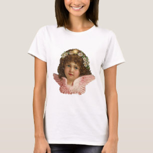 T-shirt chéri de cru de fille d'ange