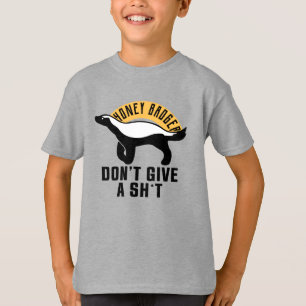T-shirt Chérie blaireau s'en fiche