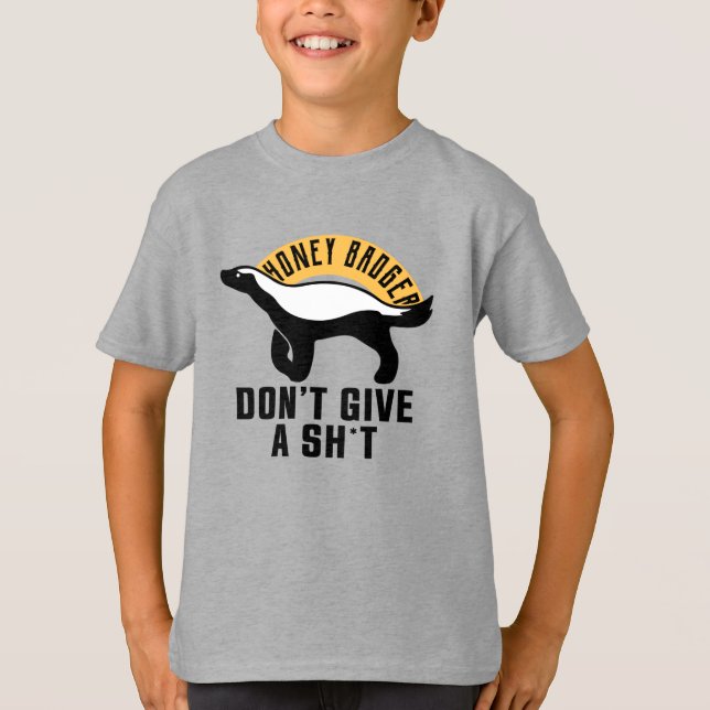 T-shirt Chérie blaireau s'en fiche (Devant)