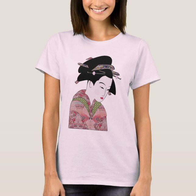 T-shirt Cherry Blossom Geisha (Devant)