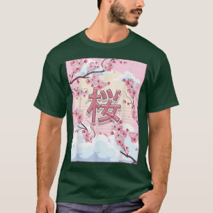 T-shirt Cherry Blossom japonais esthétique Kawaii Sakura T