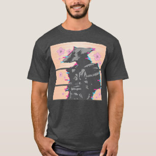 T-shirt Cherry Blossom Samurai Katana Sword (2)