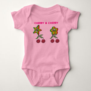 T-Shirt Cherry & Cherry Baby Bodysuit Strampler