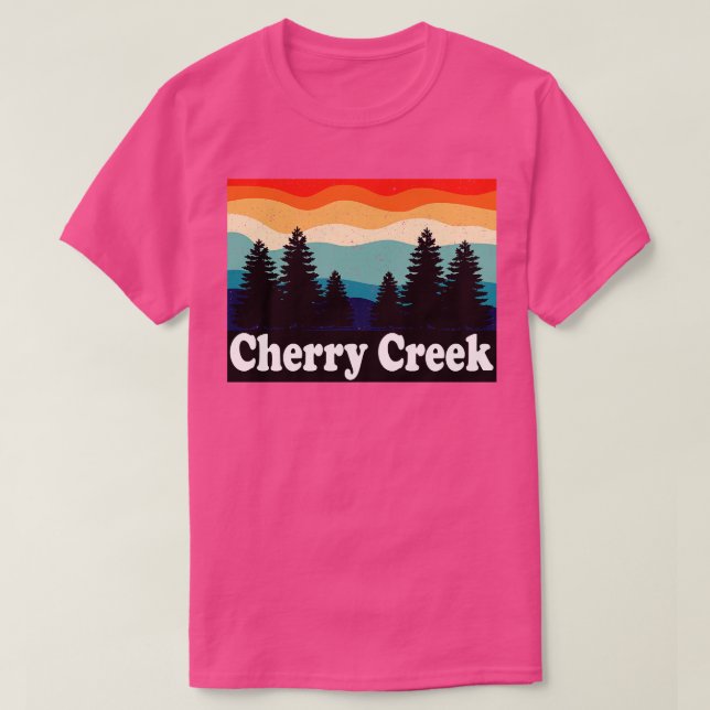 T-shirt Cherry Creek Colorado Retro (Design devant)