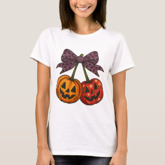 T-shirt Cherry Halloween｜Halloween Cherries｜Pumpkin cherri