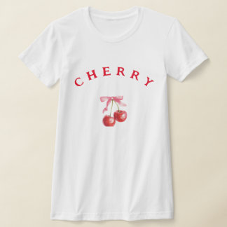 t-shirt "Cherry" minimaliste femme