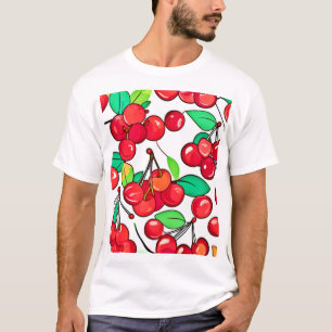 T-shirt Cherry Motif Design