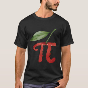 T-shirt Cherry Pi Day Funny Pie Cherries 3.14 Humour Scien