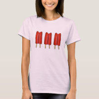Cherry Red Twin Pop Popsicles Ice Lolly Lolly