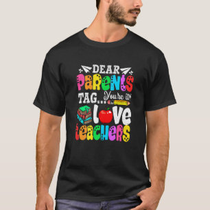 T-shirt Chers Parents Balise Vous êtes C'Est Le Premier Jo