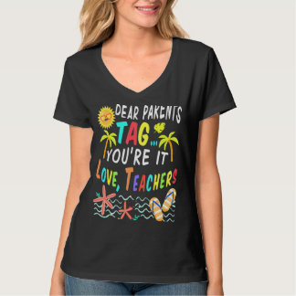 T-shirt Chers parents Étiquette Vous êtes ça l'amour Ensei
