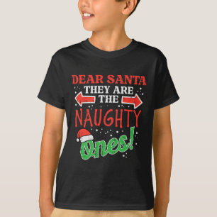 T-shirt Chers Père Noël, Mauvais Noël Noël, Noël, Noël, Ho