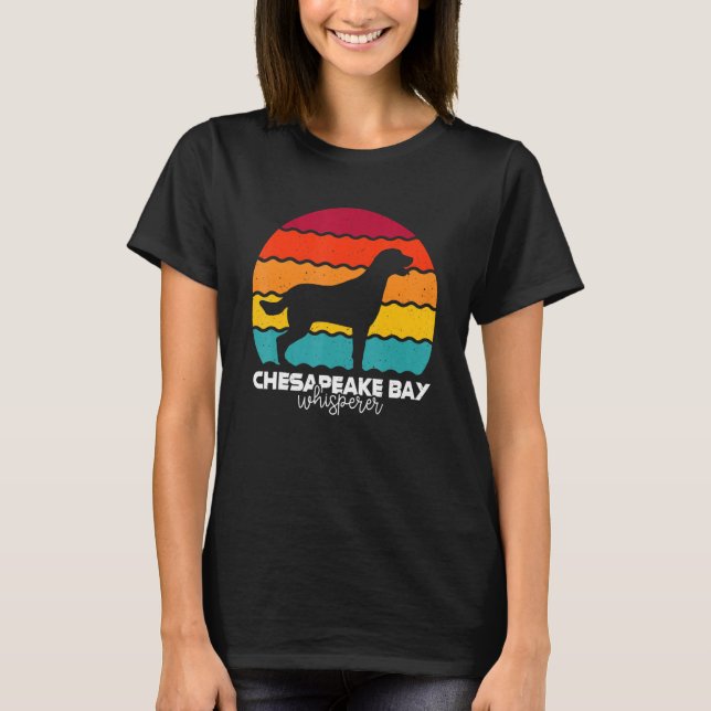 T-shirt Chesapeake Bay Retriever Whisperer Retro (Devant)