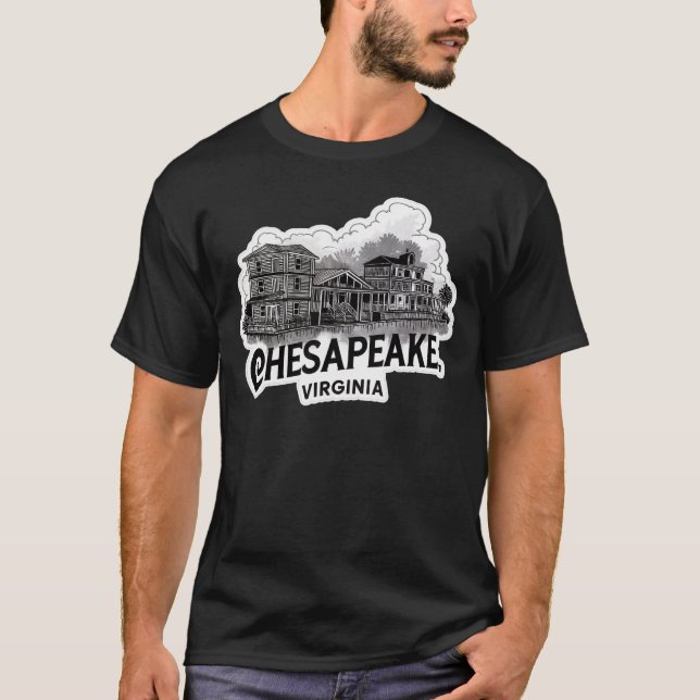 T-shirt Chesapeake City Virginie USA (Devant)