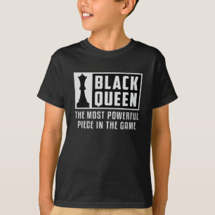 T-shirt Chess Black Queen Chess Board Checkmate Board Cade