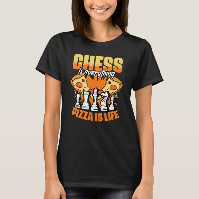 T-shirt Chess Board Game Humor For A Pizza  Grandmaster (Devant)