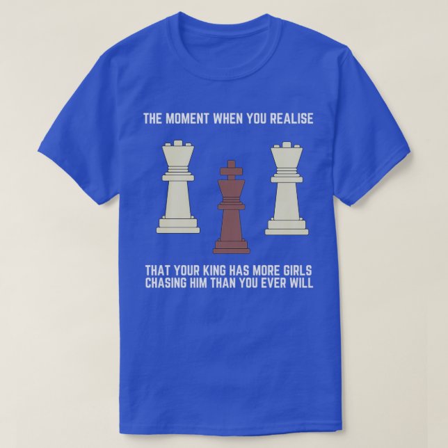 T-shirt Chess Master Chess Club amp 3 Way Jeu d'échecs (1) (Design devant)