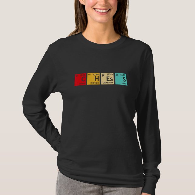 T-shirt Chess Periodic Table Chess Player Pun Quote (Devant)