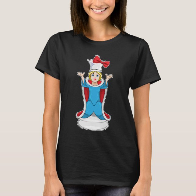 T-shirt Chess piece Queen jeu d'échecs (Devant)