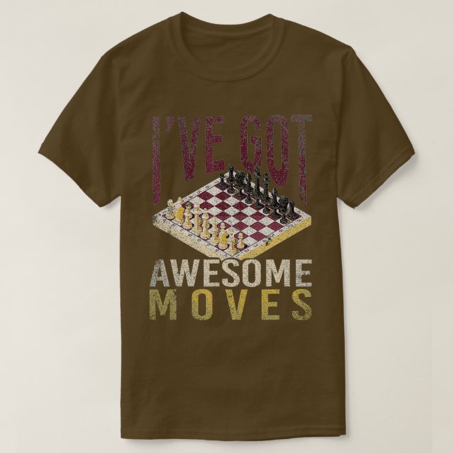 T-shirt Chess Player Board Games Chessman Chess  (Design devant)