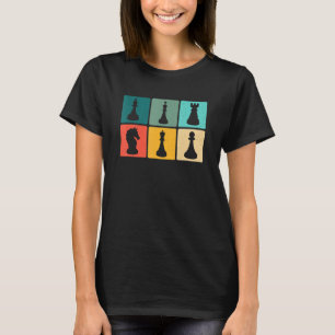T-shirt Chess Retro Graphic Chess Player Checkmate Board G