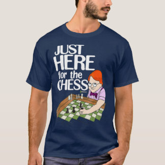 T-shirt Chesscom Juste Ici Pour Le Fan Amusant Nerdy D'Éch