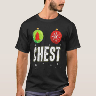 T-shirt Chest Nuts Christmas Funny Matching Couple Chestnu