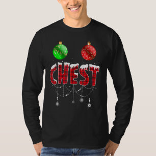 T-shirt Chest Nuts Christmas Funny Matching Couple Chestnu