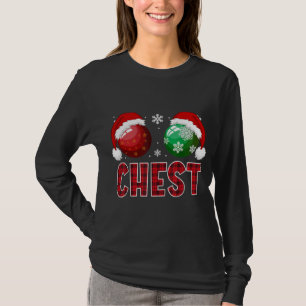 T-shirt Chest Nuts Christmas Funny Matching Couple Chestnu