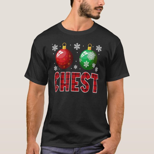 T-shirt Chest Nuts Christmas   Matching Couple Chestnuts 7 (Devant)
