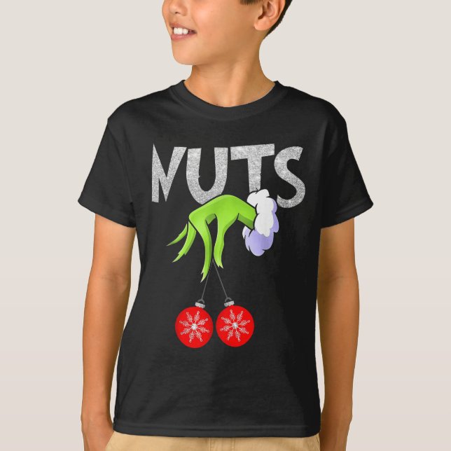T-shirt Chest Nuts Matching Chestnuts Christmas Snow Coupl (Devant)