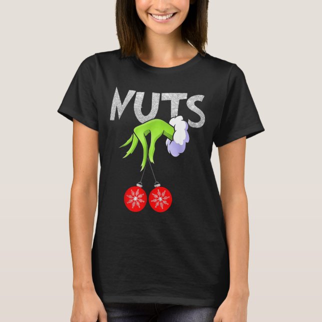 T-shirt Chest Nuts Matching Chestnuts Christmas Snow Coupl (Devant)