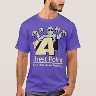 T-shirt Chest Point Mass Academy Weightlifting Bodybuildin
