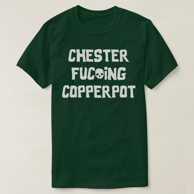 T-shirt Chester Copperpot White Letters Go0nies (Design devant)