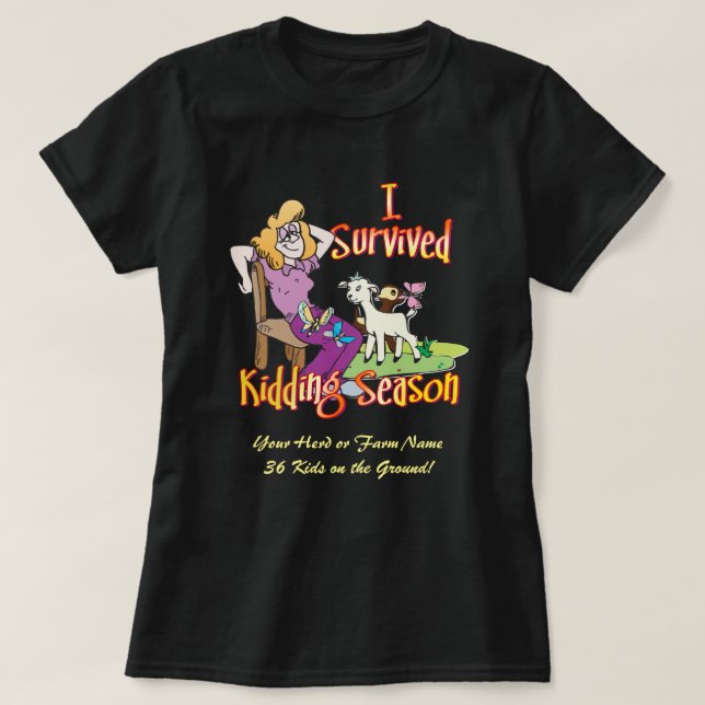 T-shirt CHÈTES | J'ai survécu à la saison de l'enlèvement  (Design devant)