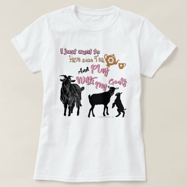 T-shirt CHÈTES | Vous voulez avoir du thé et jouer avec de (Design devant)