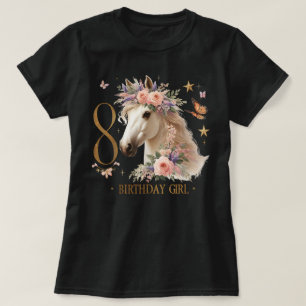 T-shirt Cheval 8 Ans Huit Enfin 8ème Anniversaire 8