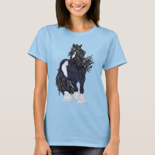 T-shirt Cheval à baguette de la bannière tzigane