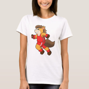 T-shirt Cheval à la course