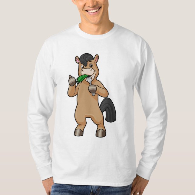 T-shirt Cheval à Mating Vegan (Devant)