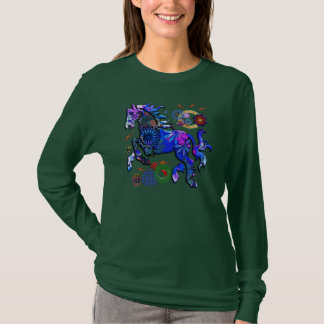 T-shirt Cheval abstrait de conception