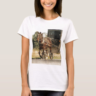T-shirt Cheval Amish et Buggy