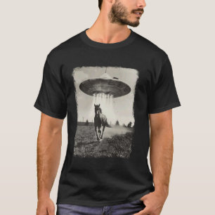T-shirt Cheval Appaloosa UFO Alien Extraterrestre Selfie