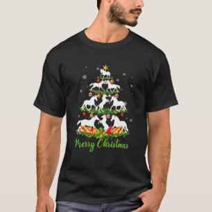 T-shirt Cheval Arbre de Noël Cheval Amant X-Mas Cadeau