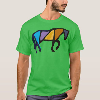 T-shirt cheval artsy Watercolor