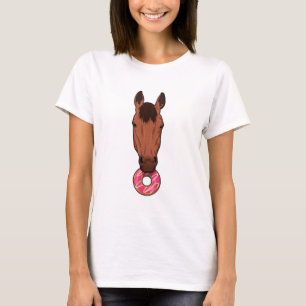 T-shirt Cheval avec beigne