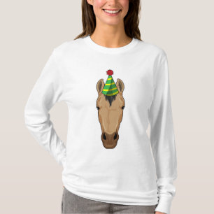 T-shirt Cheval avec casquette de fête