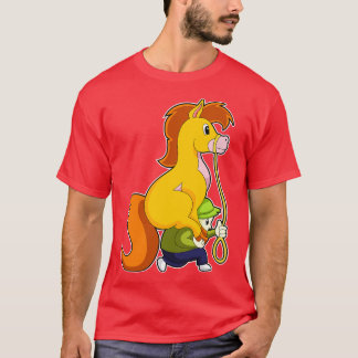 T-shirt Cheval avec garçon