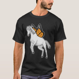 T-shirt Cheval avec papillon
