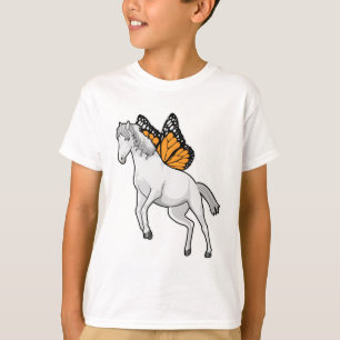 T-shirt Cheval avec papillon